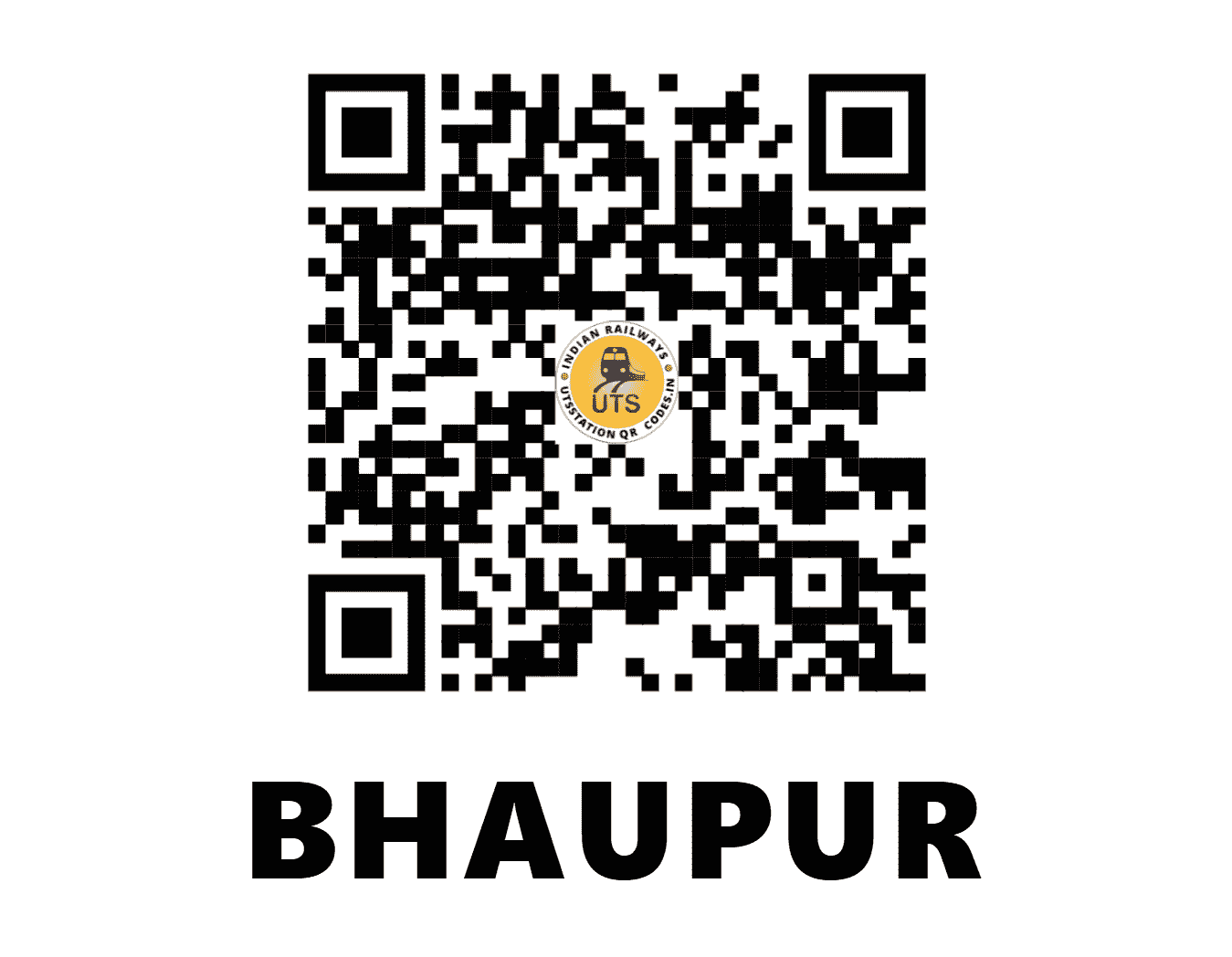UTS QR Code for BHAUPUR - BPU - NC (UTTAR PRADESH)